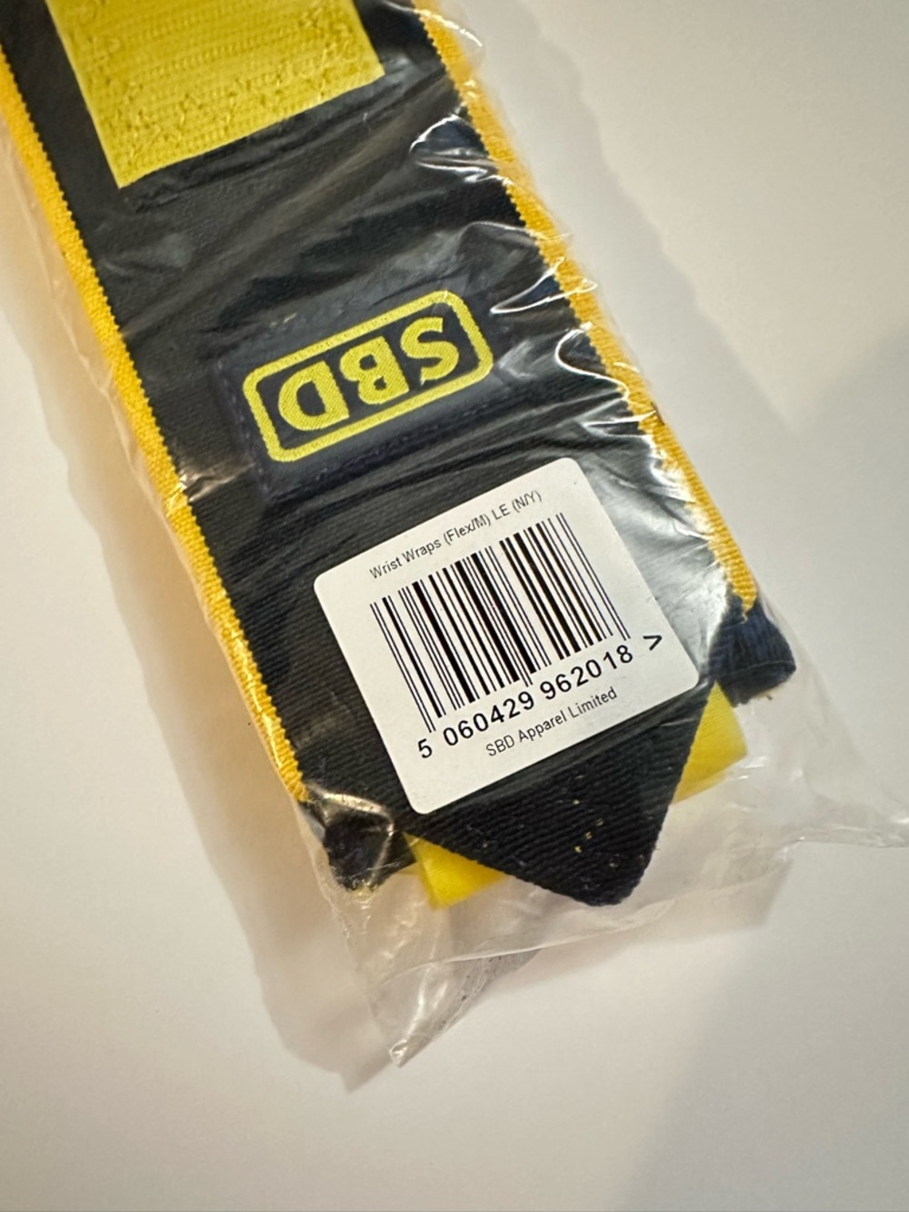 SBD Wrist Wraps for lifting LIMITED EDITION - Flexible, Medium, Navy/Yellow - Picture 3 of 3